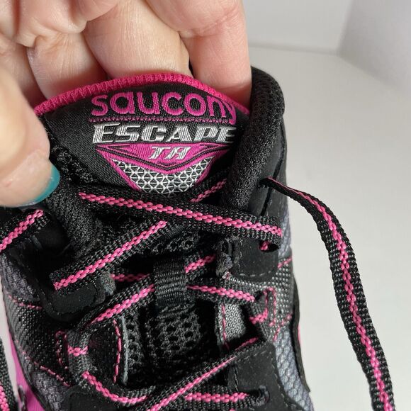 Saucony Grid ESCAPE TR Sneaker Women’s 8 Black Pink Running Trail Hiking NEW - Picture 7 of 11